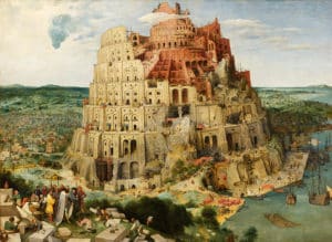 Pieter Brügel: Turmbau zu Babel, SPrachendurcheinander